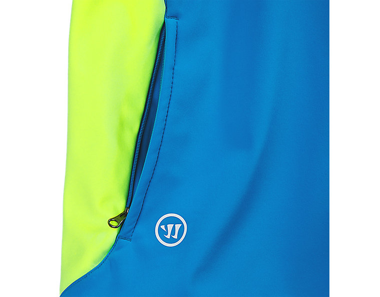 Softshell Hooded Jacket, Kinetic Blue with Neon Yellow image number 3