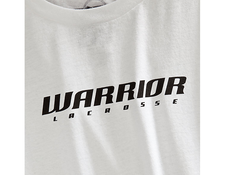 Youth Lacrosse Logo Tee, White image number 2