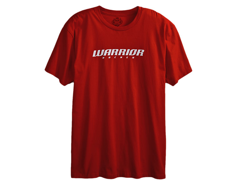 Hockey Logo Tee, Formula One Red with White image number 0