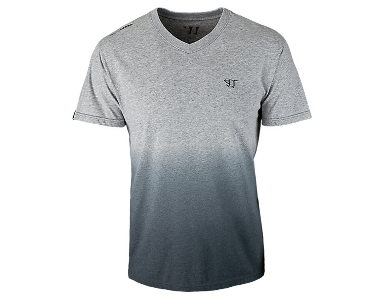 V-Neck 50/50 Fade Tee, Athletic Grey image number 0