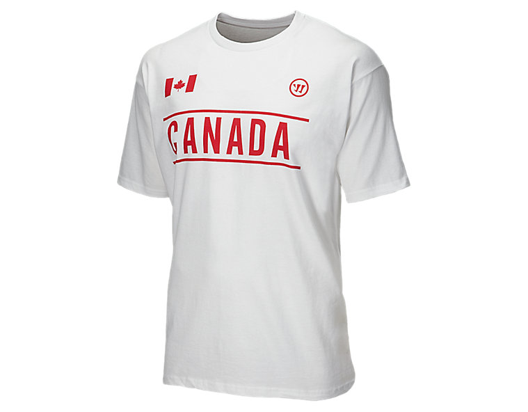 Team Canada Tee, White with Red image number 1