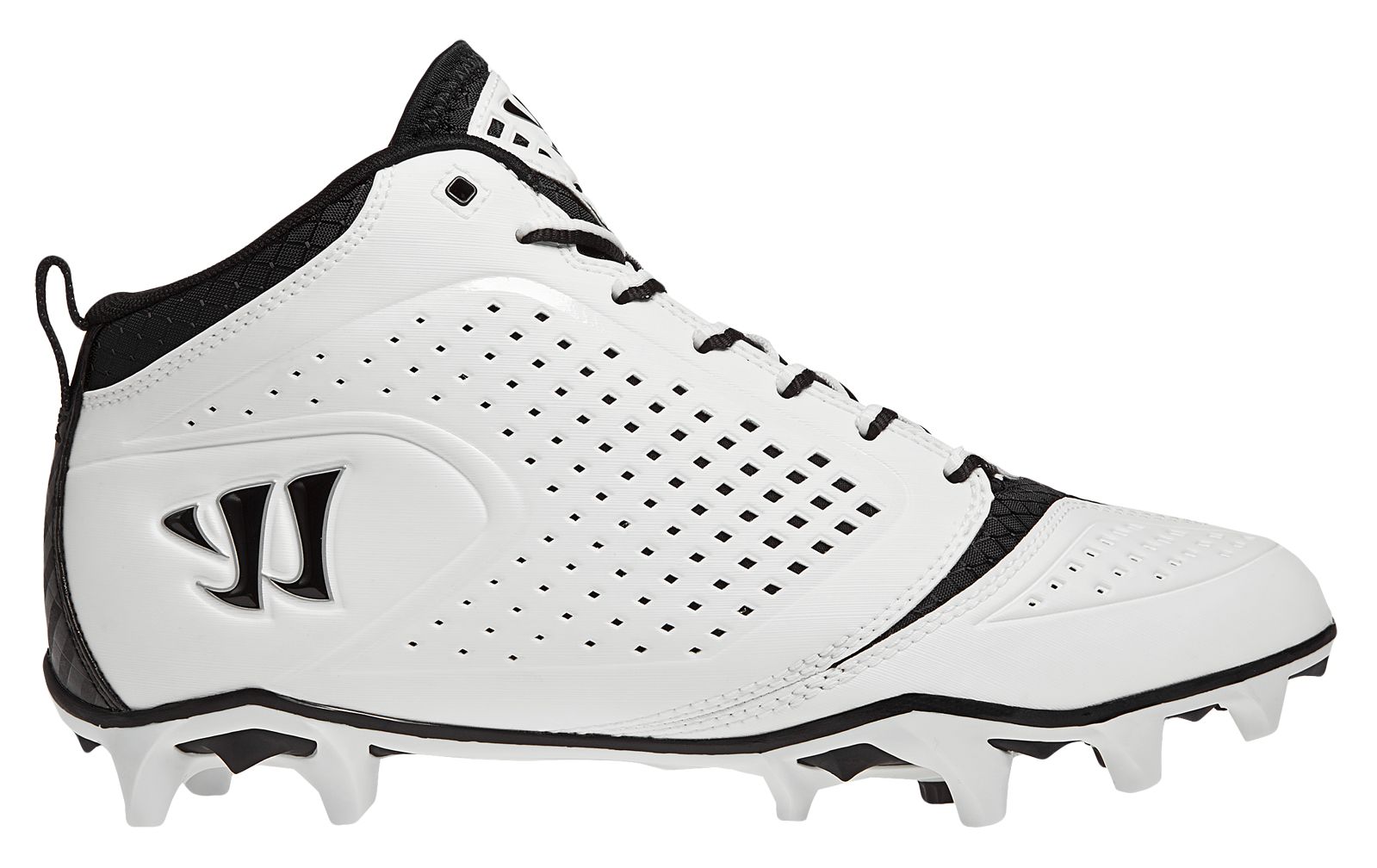 Burn Speed 5.0 Mid Cleat, White with Black image number 1