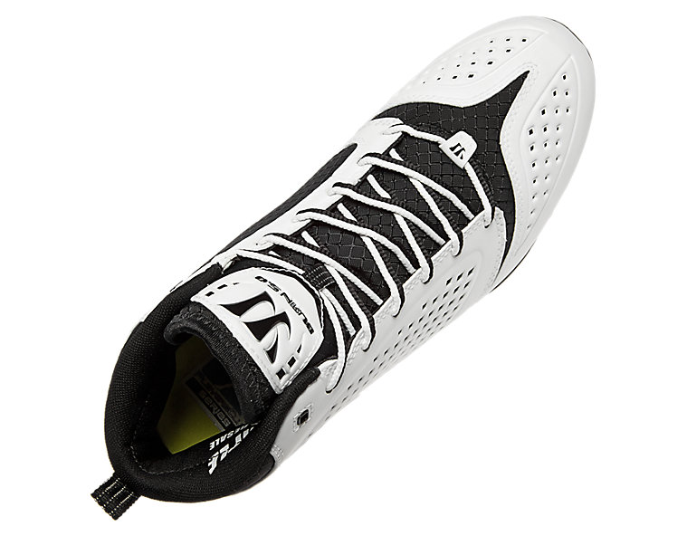 Burn Speed 5.0 Mid Cleat, White with Black image number 0
