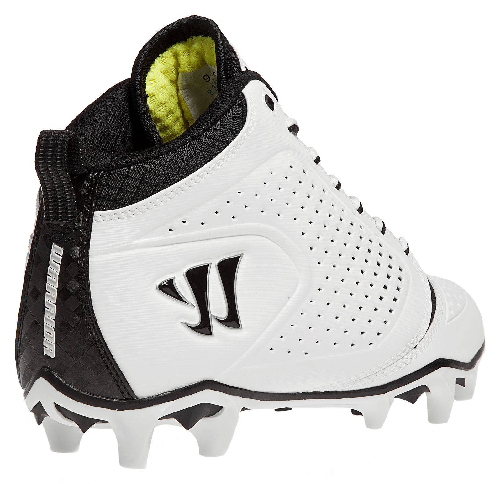 Burn Speed 5.0 Mid Cleat, White with Black image number 4