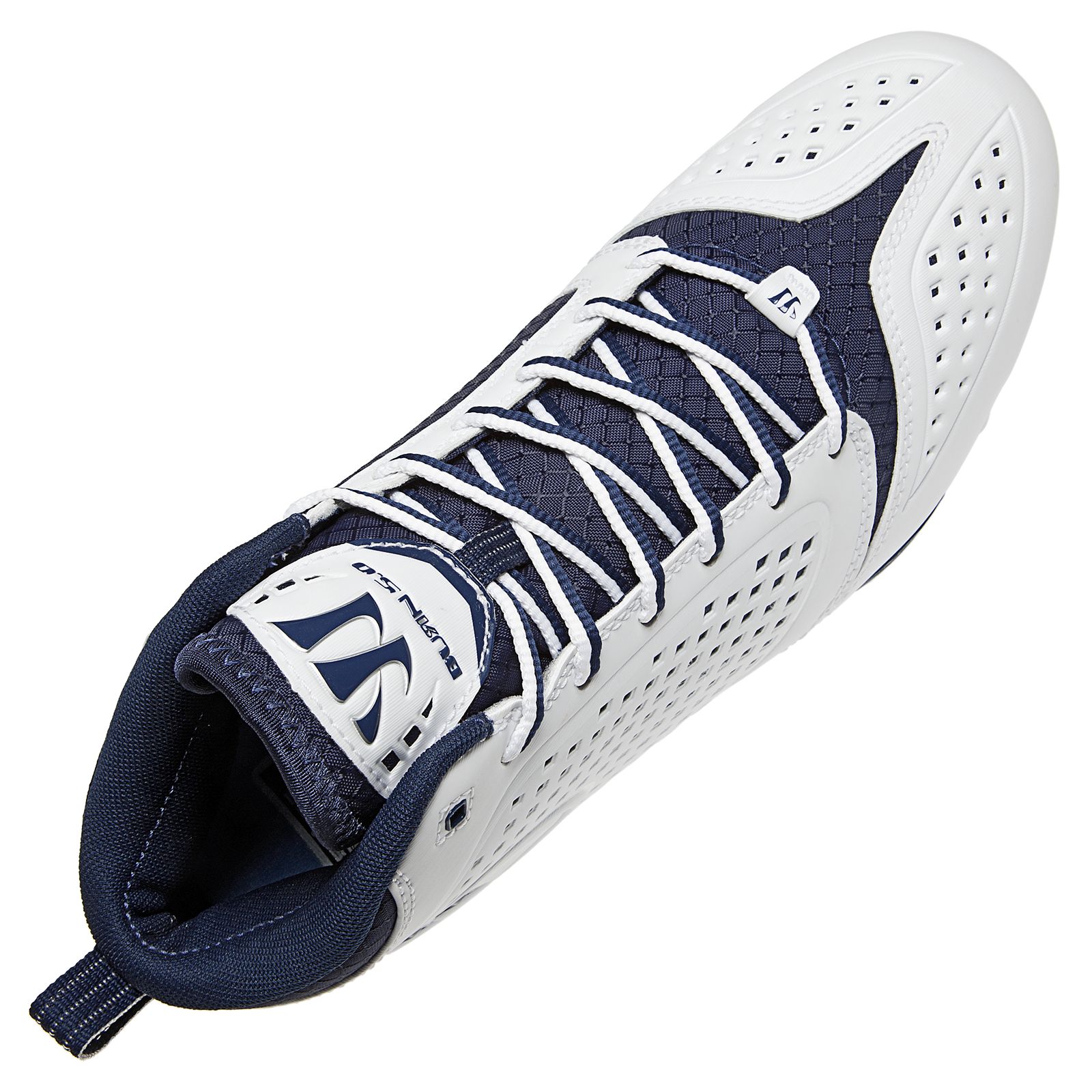 Burn Speed 5.0 Mid Cleat, White with Blue image number 0