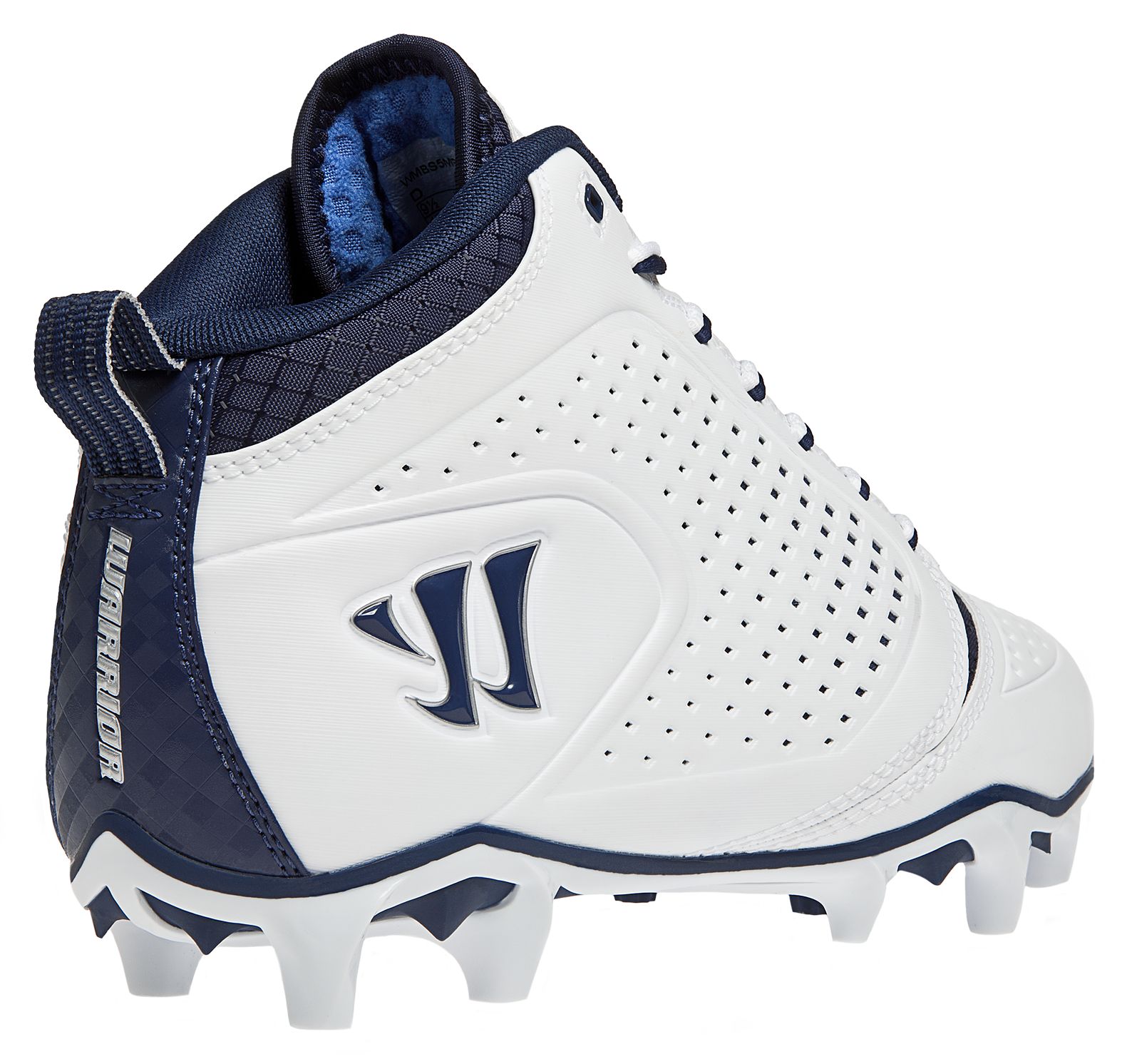Burn Speed 5.0 Mid Cleat, White with Blue image number 4