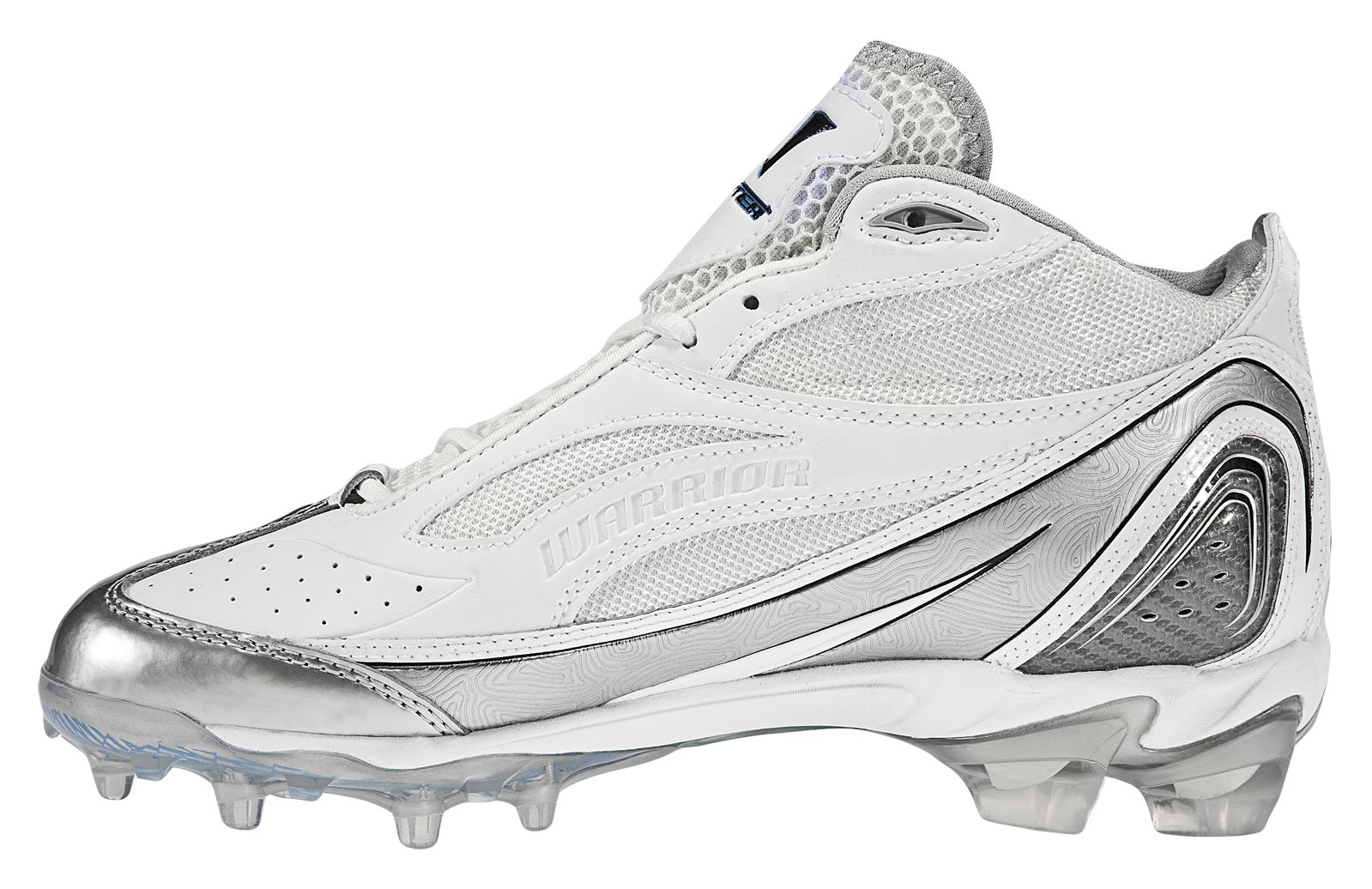 Shooter Cleat, Silver with White image number 3