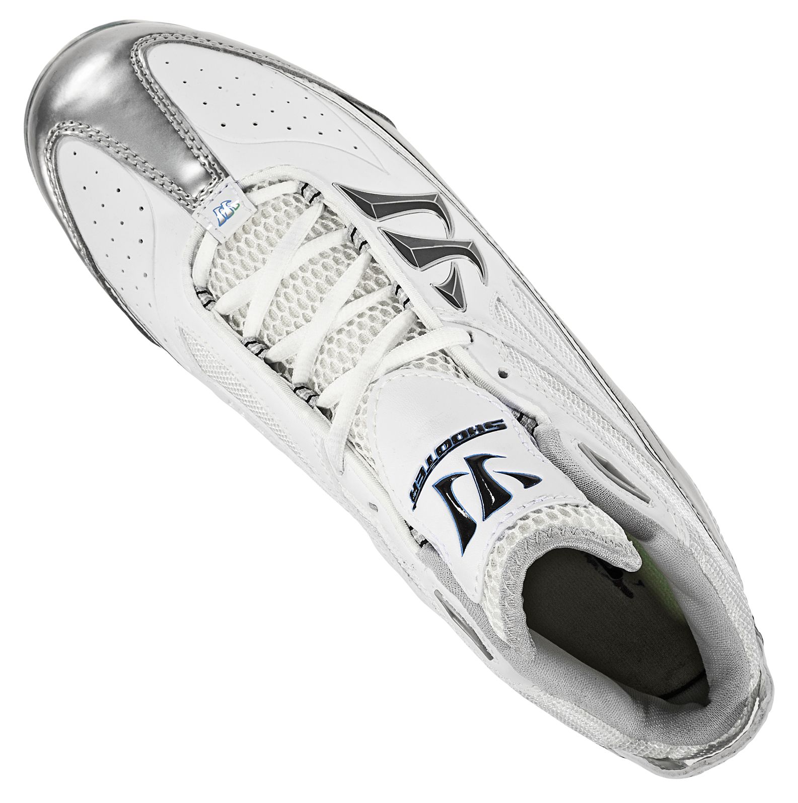 Shooter Cleat, Silver with White image number 0