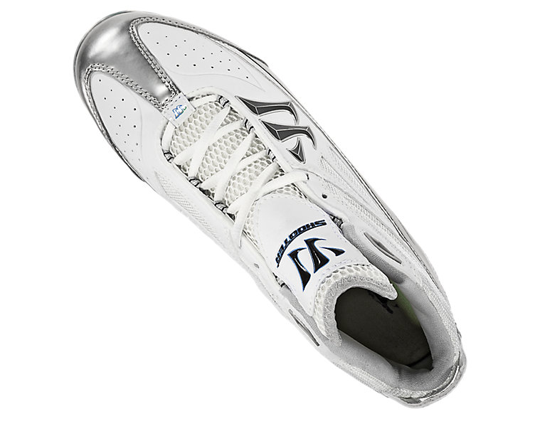Shooter Cleat, Silver with White image number 0