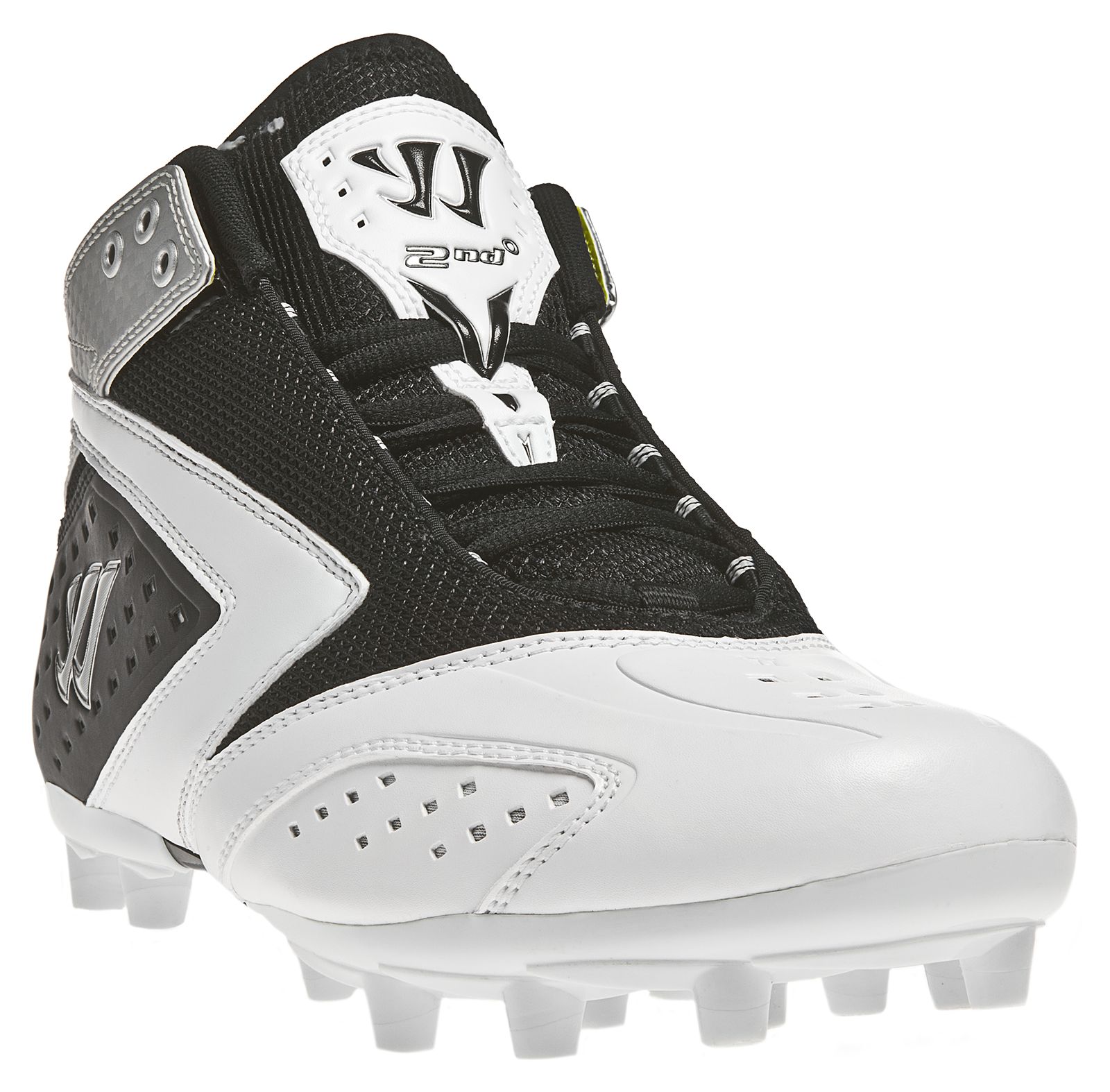 Burn 2nd Degree Cleat, Black with White & Silver image number 2