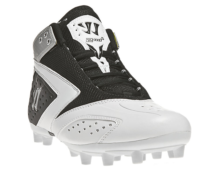 Burn 2nd Degree Cleat, Black with White & Silver image number 2