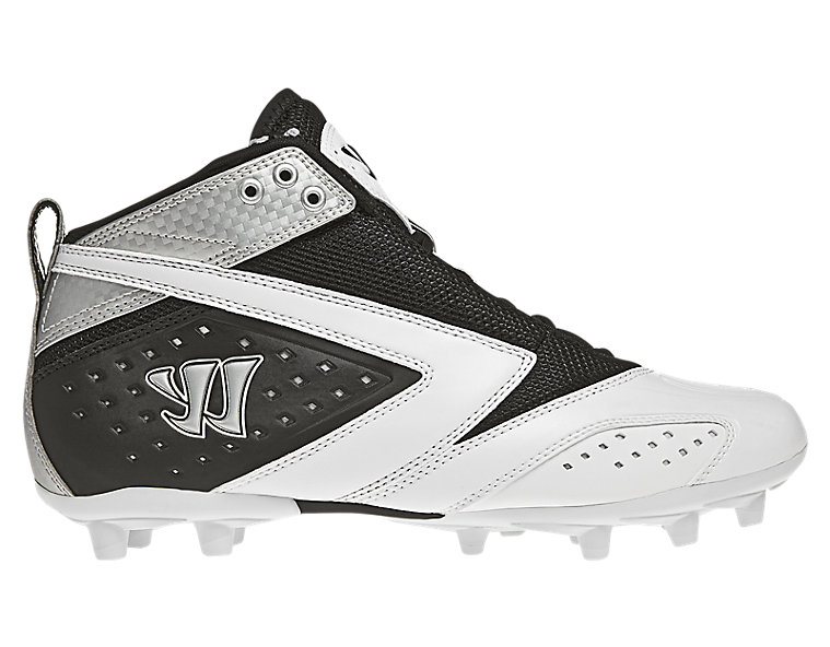 Burn 2nd Degree Cleat, Black with White & Silver image number 1