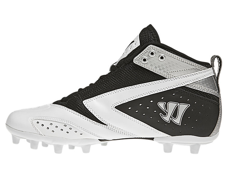 Burn 2nd Degree Cleat, Black with White & Silver image number 3