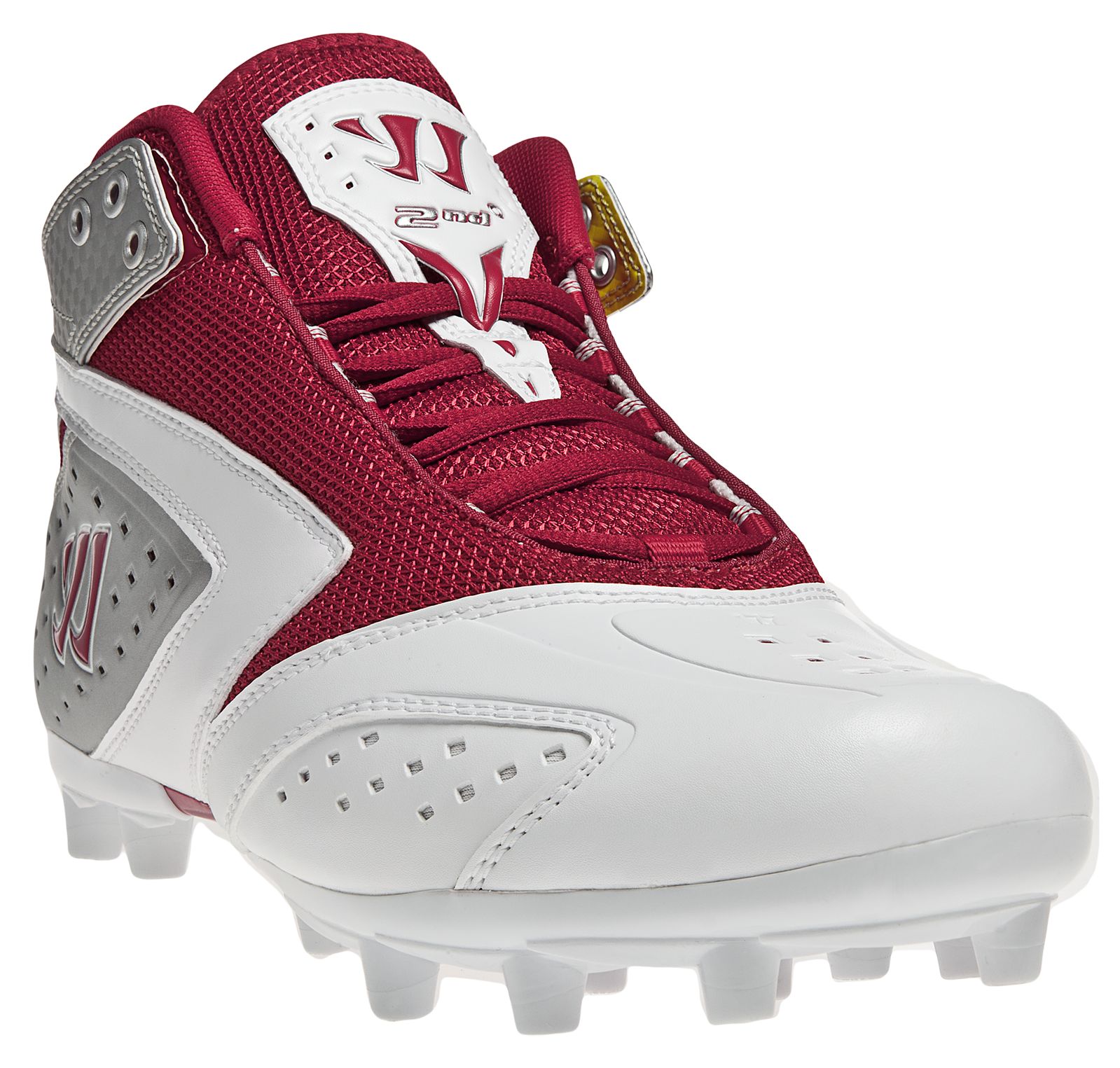 Burn 2nd Degree Cleat, Red with White & Silver image number 2