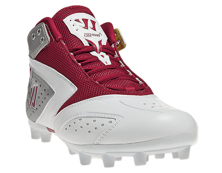 Burn 2nd Degree Cleat, Red with White & Silver image number 2