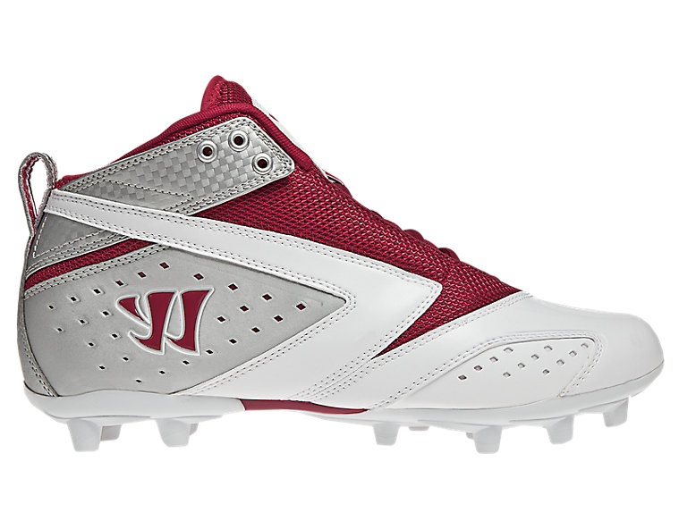 Burn 2nd Degree Cleat, Red with White & Silver image number 1