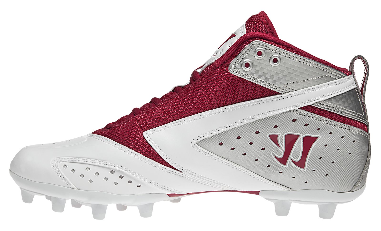 Burn 2nd Degree Cleat, Red with White & Silver image number 3