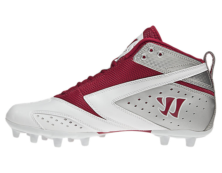 Burn 2nd Degree Cleat, Red with White & Silver image number 3
