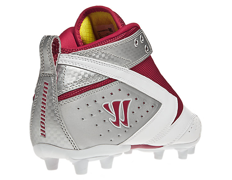 Burn 2nd Degree Cleat, Red with White & Silver image number 4