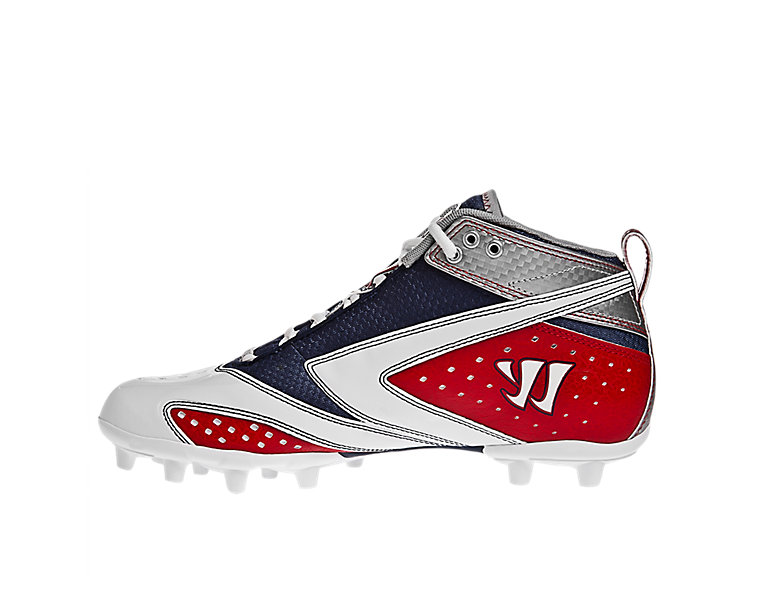 Burn 2nd Degree Cleat, Red with White & Blue image number 1