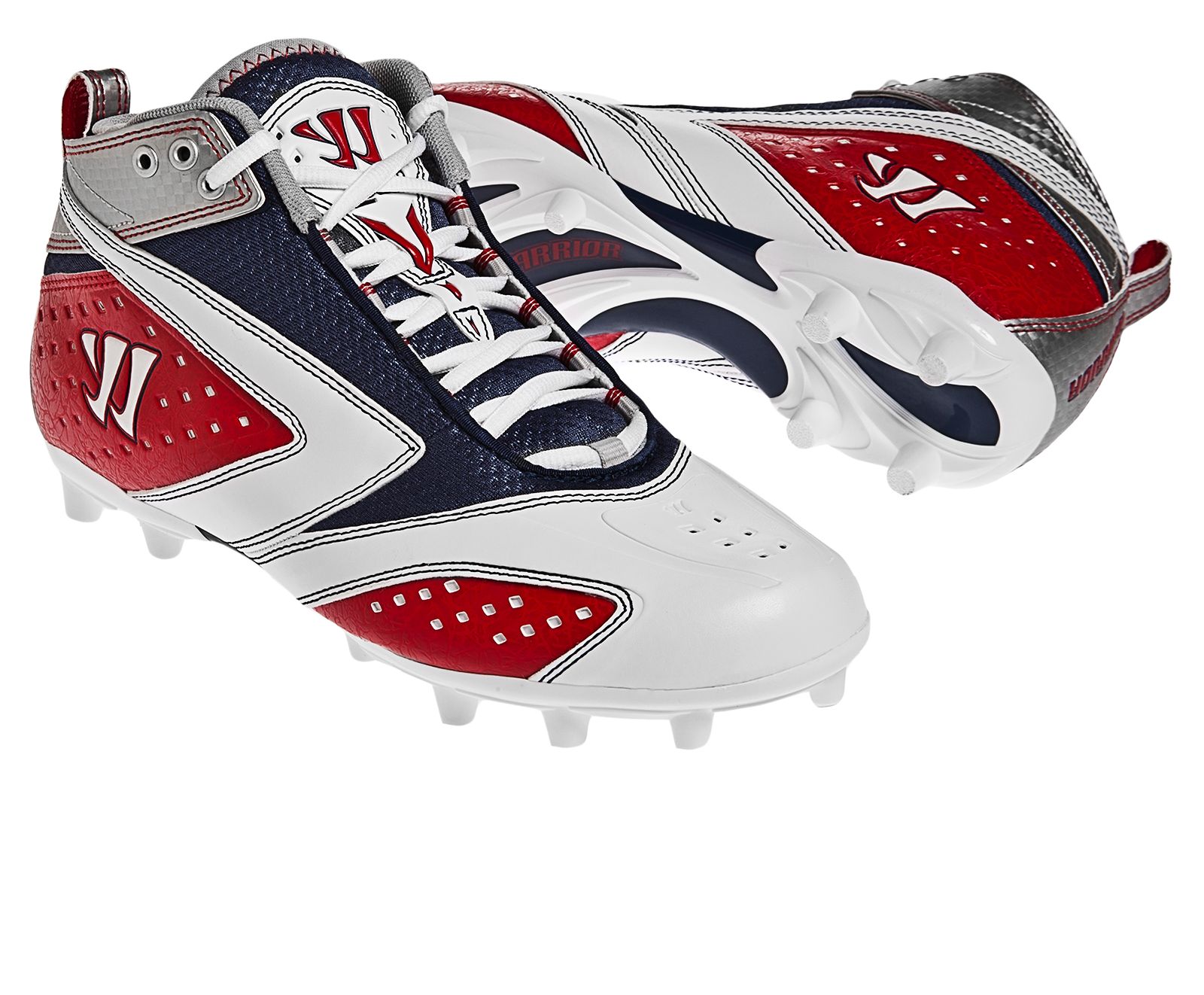 Burn 2nd Degree Cleat, Red with White & Blue image number 3