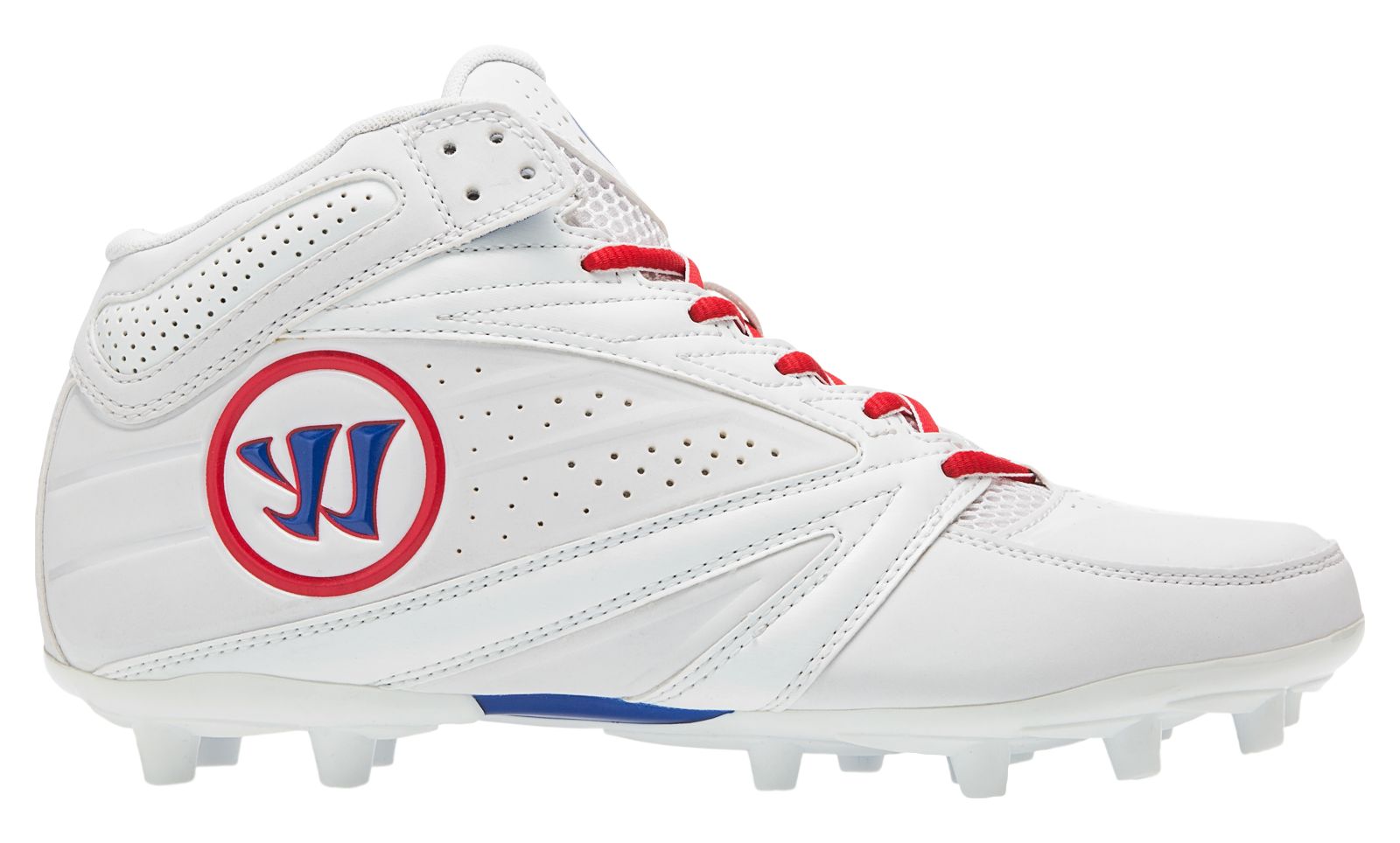 Second Degree 3.0 Cleat, White with Blue & Red image number 0