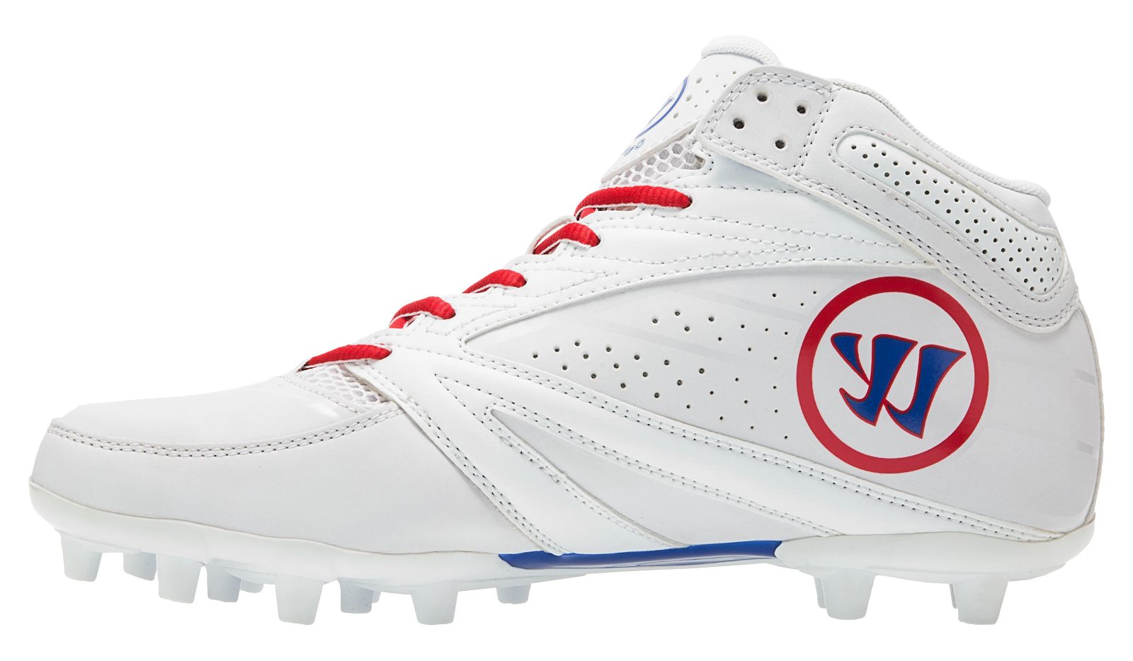 Second Degree 3.0 Cleat, White with Blue & Red image number 1