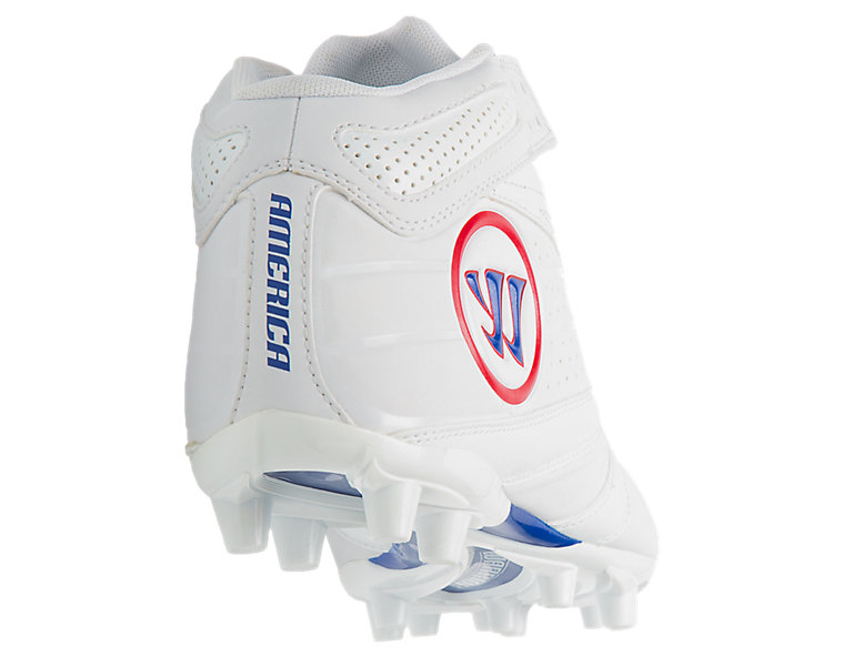 Second Degree 3.0 Cleat, White with Blue & Red image number 2