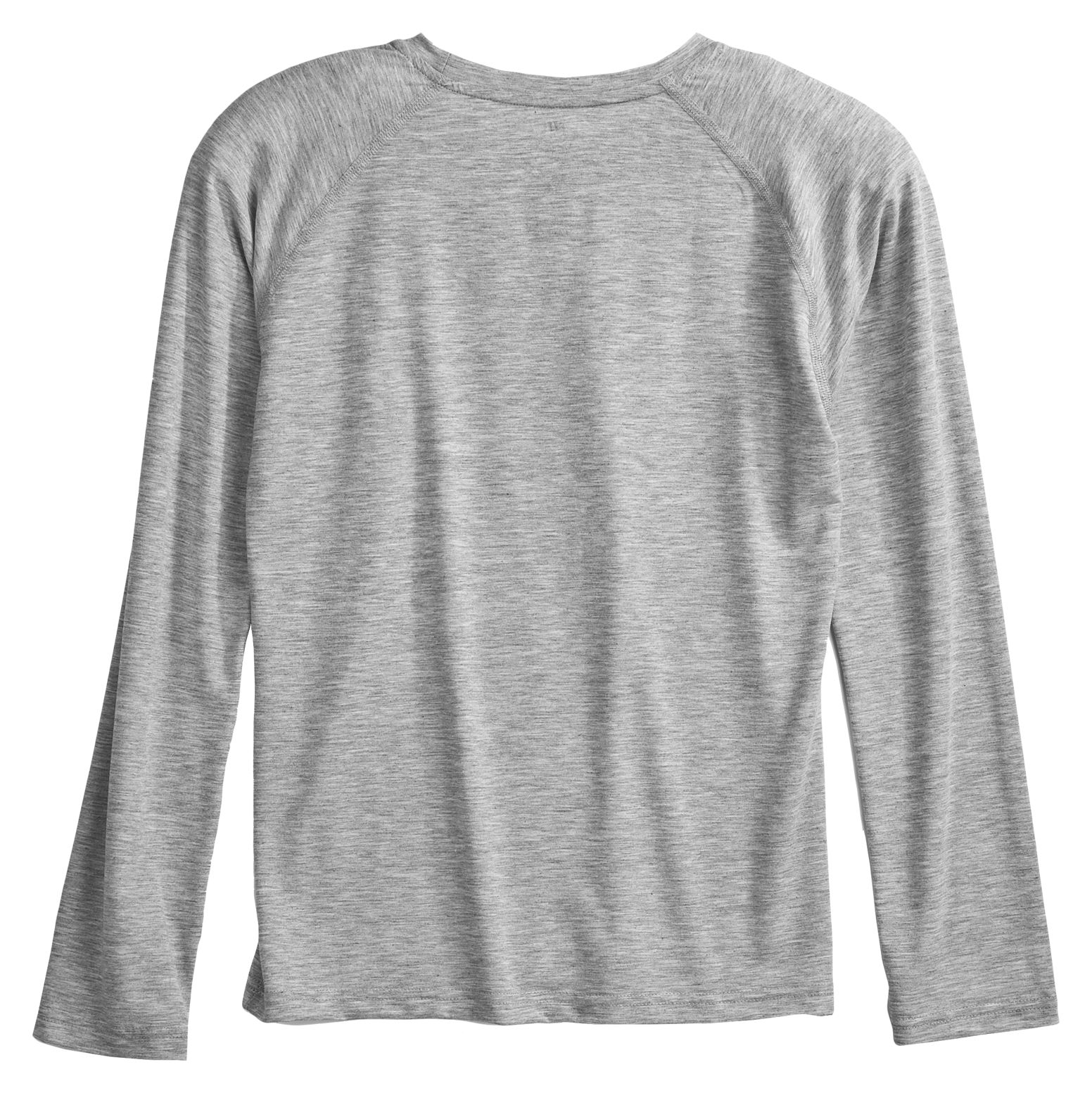 Youth LS Tech Tee, Heather Grey image number 1