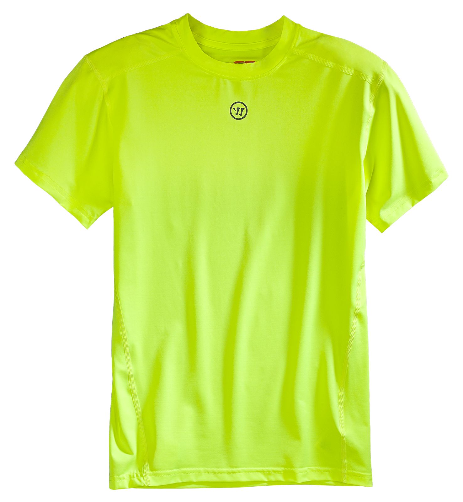 Basic SS Compression Top, Neon Yellow image number 0