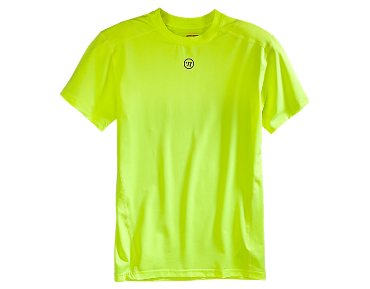 Basic SS Compression Top, Neon Yellow image number 0