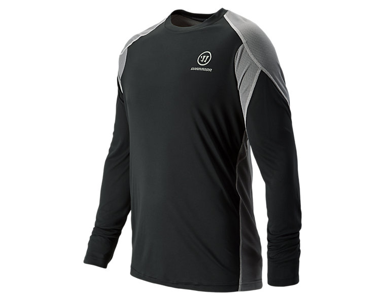 Covert Long Sleeve Top, Black with Grey image number 1