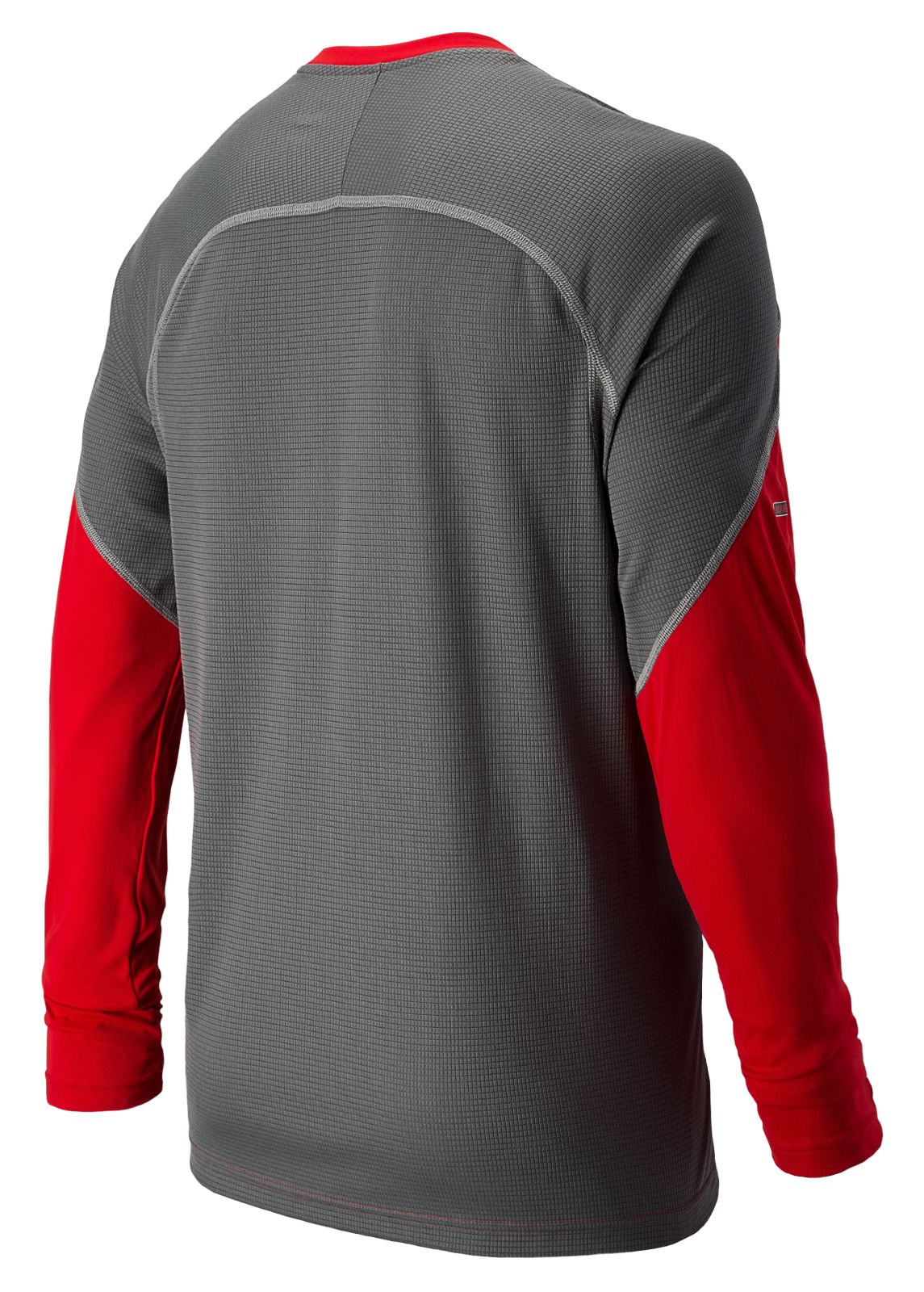 Covert Long Sleeve Top, Red with Grey image number 0