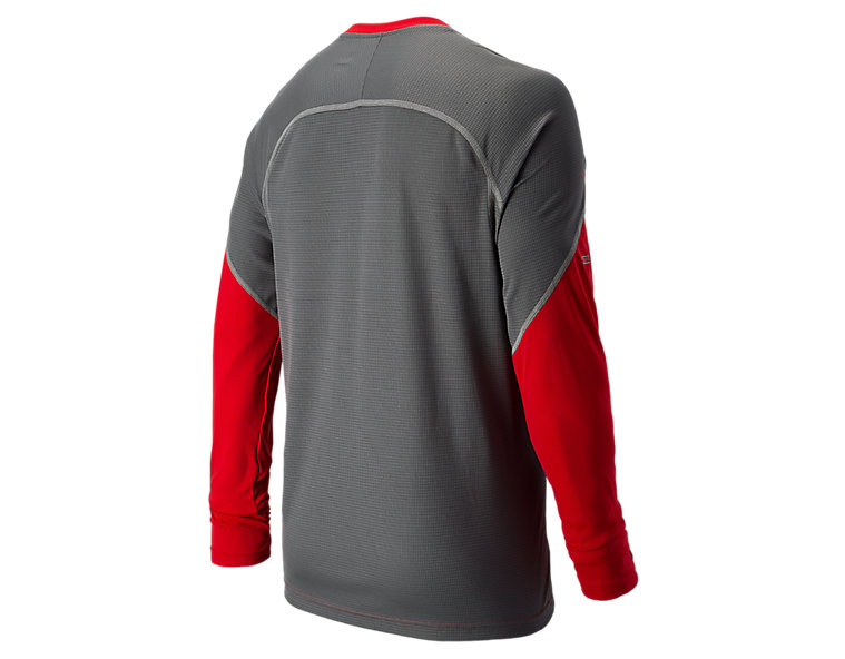 Covert Long Sleeve Top, Red with Grey image number 0