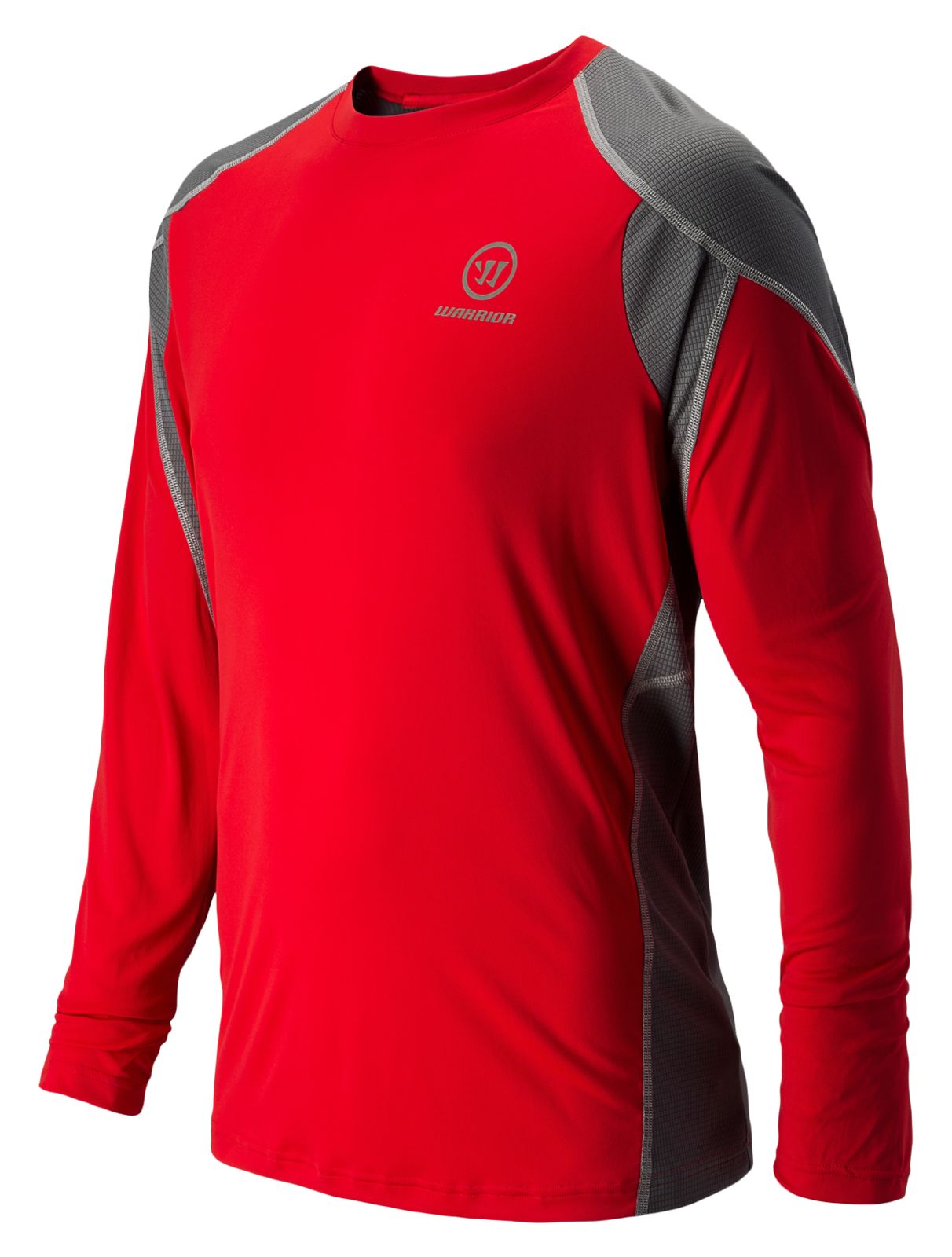 Covert Long Sleeve Top, Red with Grey image number 1