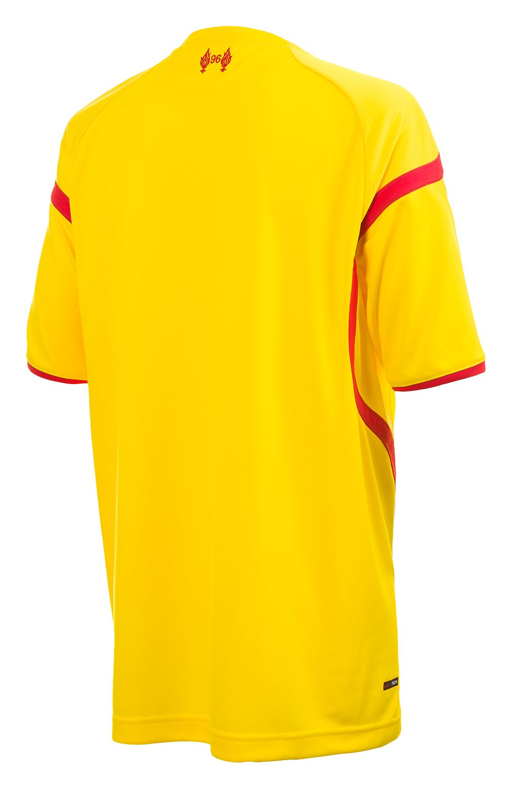 Liverpool Away Junior Short Sleeve Jersey 2014/15, Cyber Yellow with High Risk Red image number 0