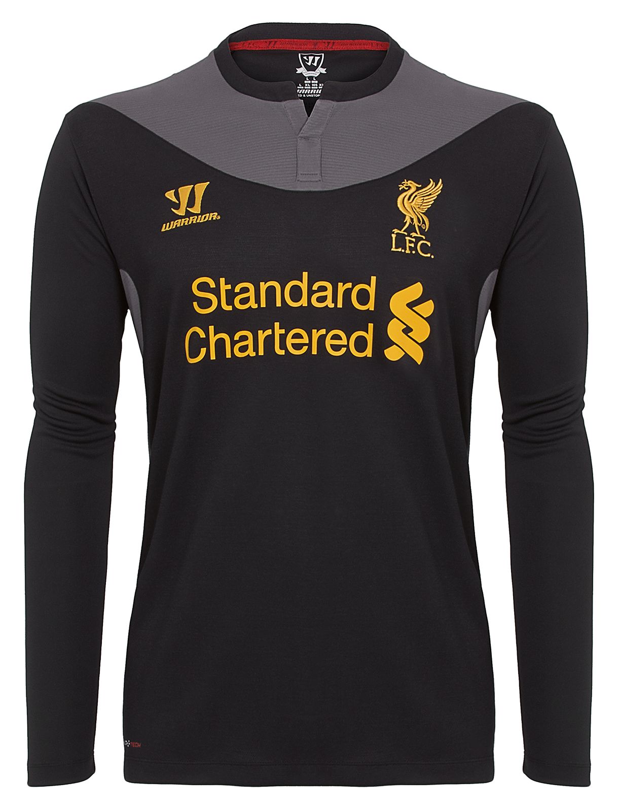 Away Long Sleeve Jersey 2012/13, Black with Raven Grey image number 0