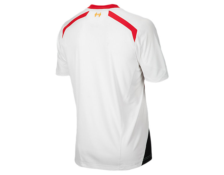 Liverpool Away Short Sleeve Jersey 2013/14, White with Anthracite & High Risk Red image number 0