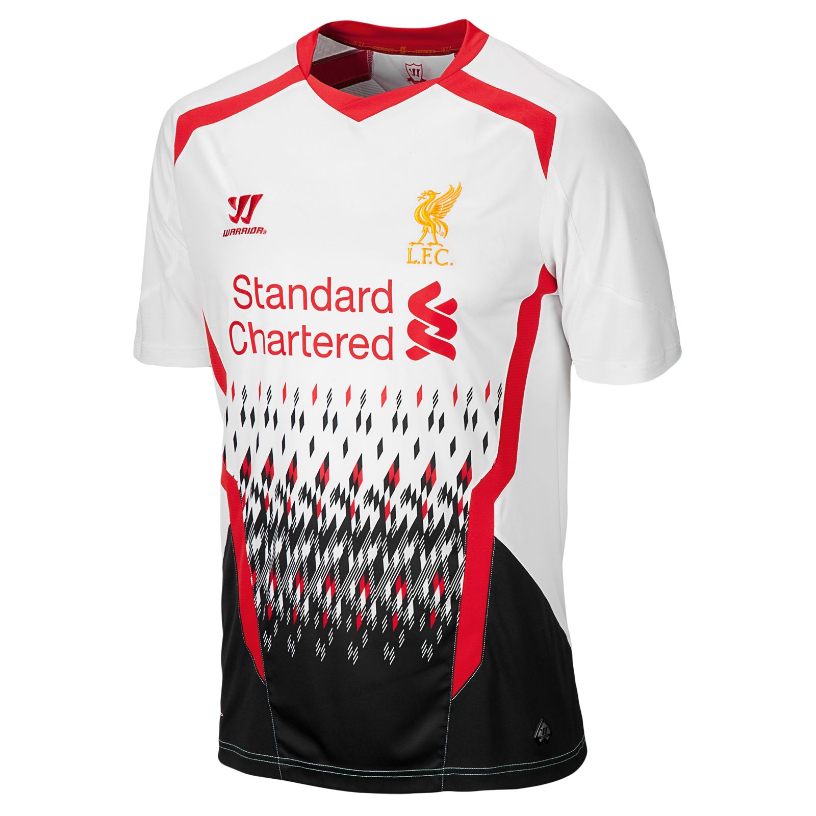 Liverpool Away Short Sleeve Jersey 2013/14, White with Anthracite & High Risk Red image number 1