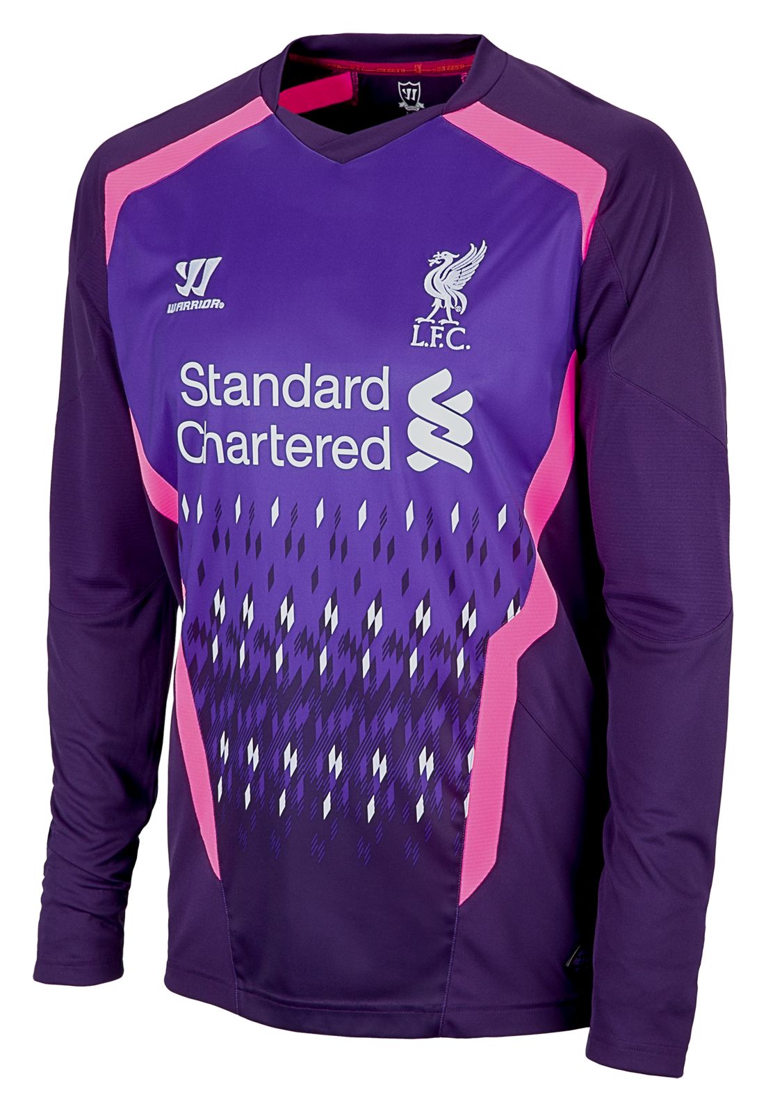 Liverpool Away Goalkeeper LS Jersey 2013/14, Blackberry Cord with Prism Violet & Fluorescent Pink image number 1