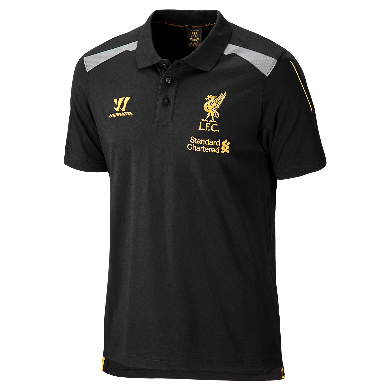 Liverpool Training Polo Shirt 2013/14, Anthracite with Silver Filigree image number 1