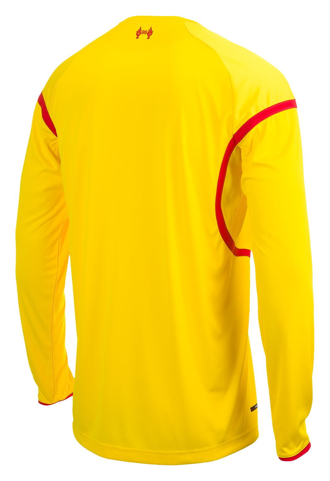 Liverpool Away Long Sleeve Jersey 2014/15, Cyber Yellow with High Risk Red image number 0