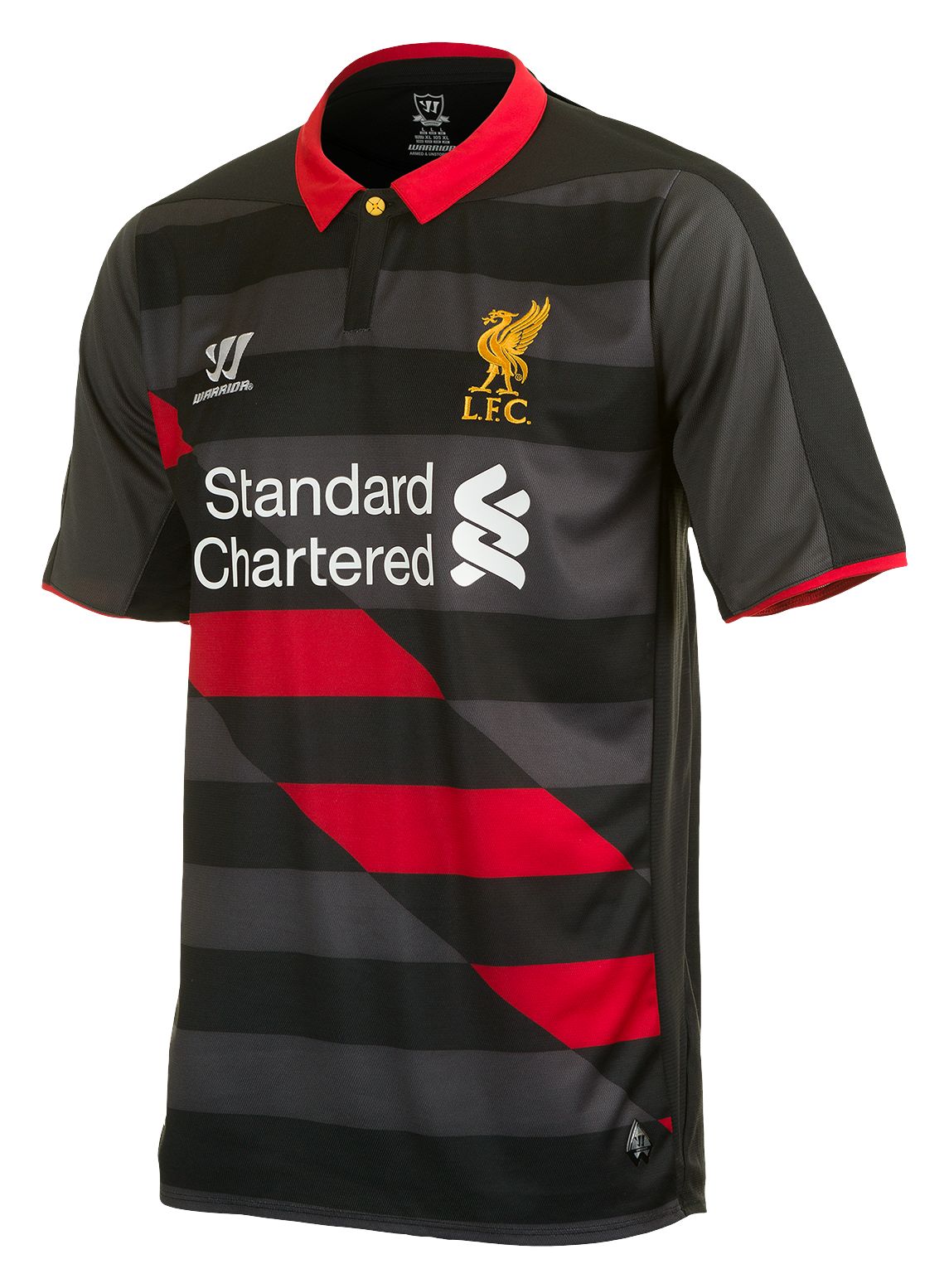LFC 3rd Short Sleeve Jersey 2014/15, Black with High Risk Red image number 1