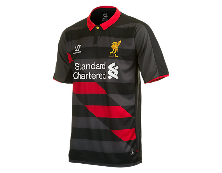 LFC 3rd Short Sleeve Jersey 2014/15, Black with High Risk Red image number 1