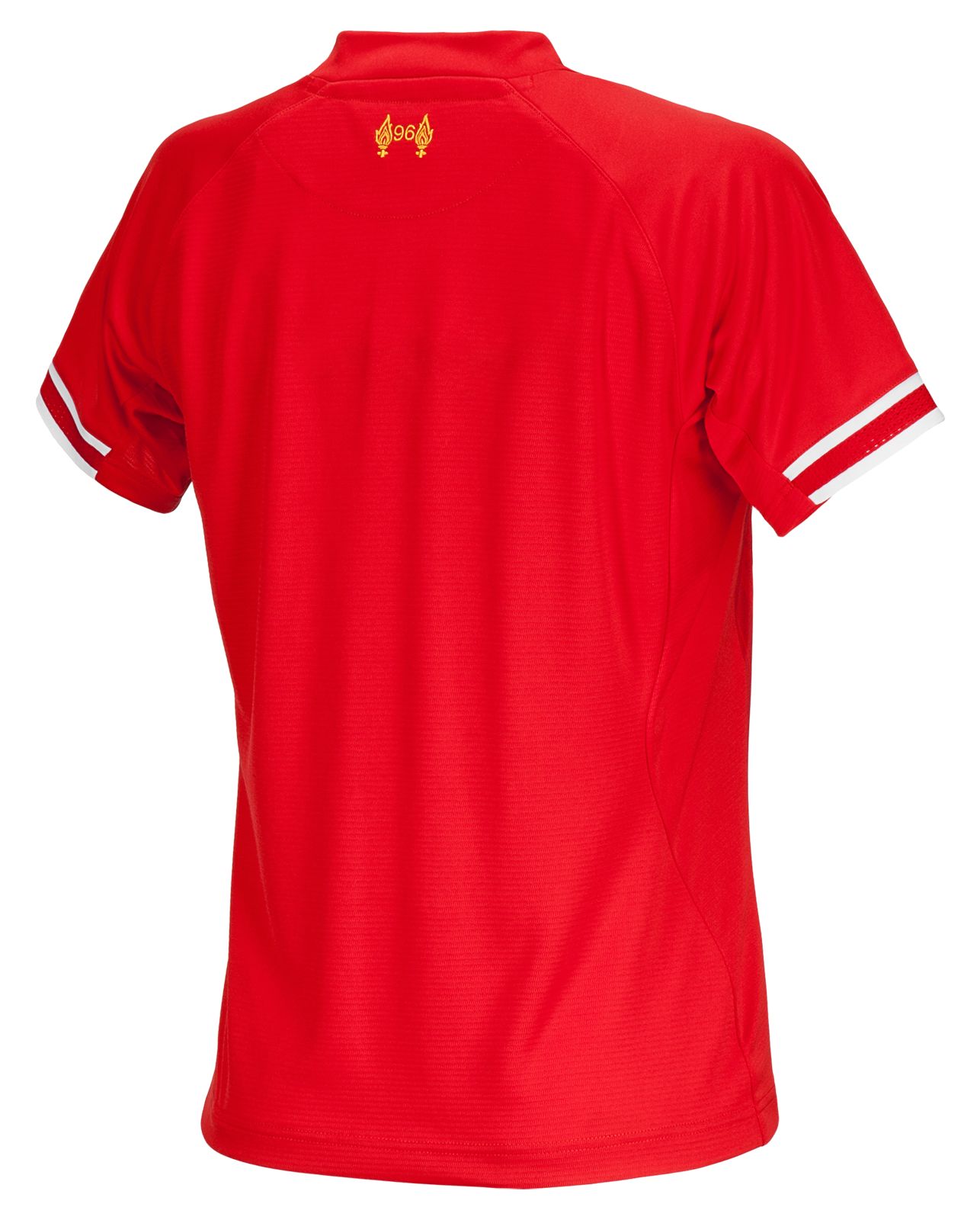 Liverpool Home Ladies Short Sleeve Jersey 2013/14, High Risk Red with White & Amber Yellow image number 0