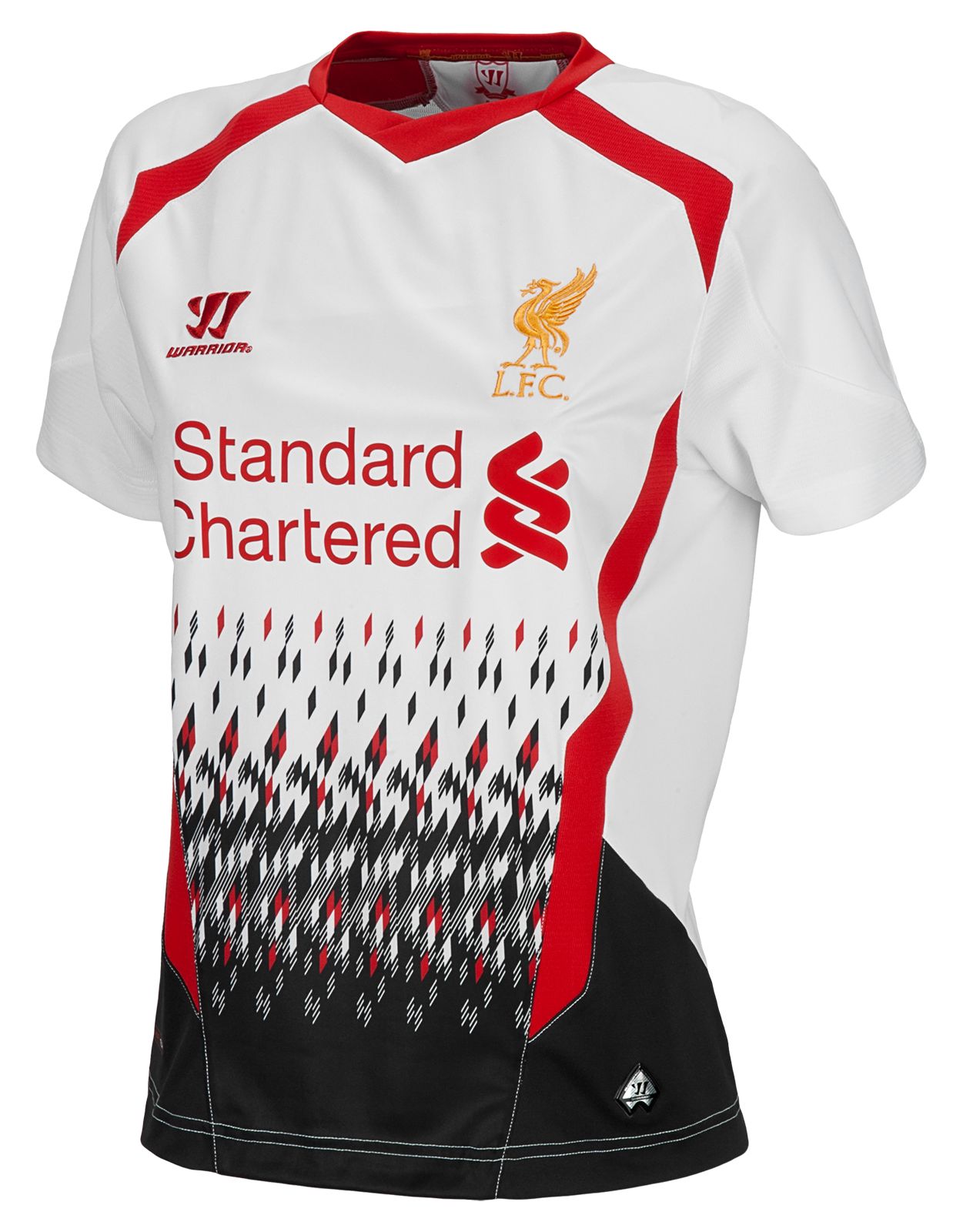 Liverpool Away Ladies Jersey 2013/14, White with Anthracite & High Risk Red image number 1