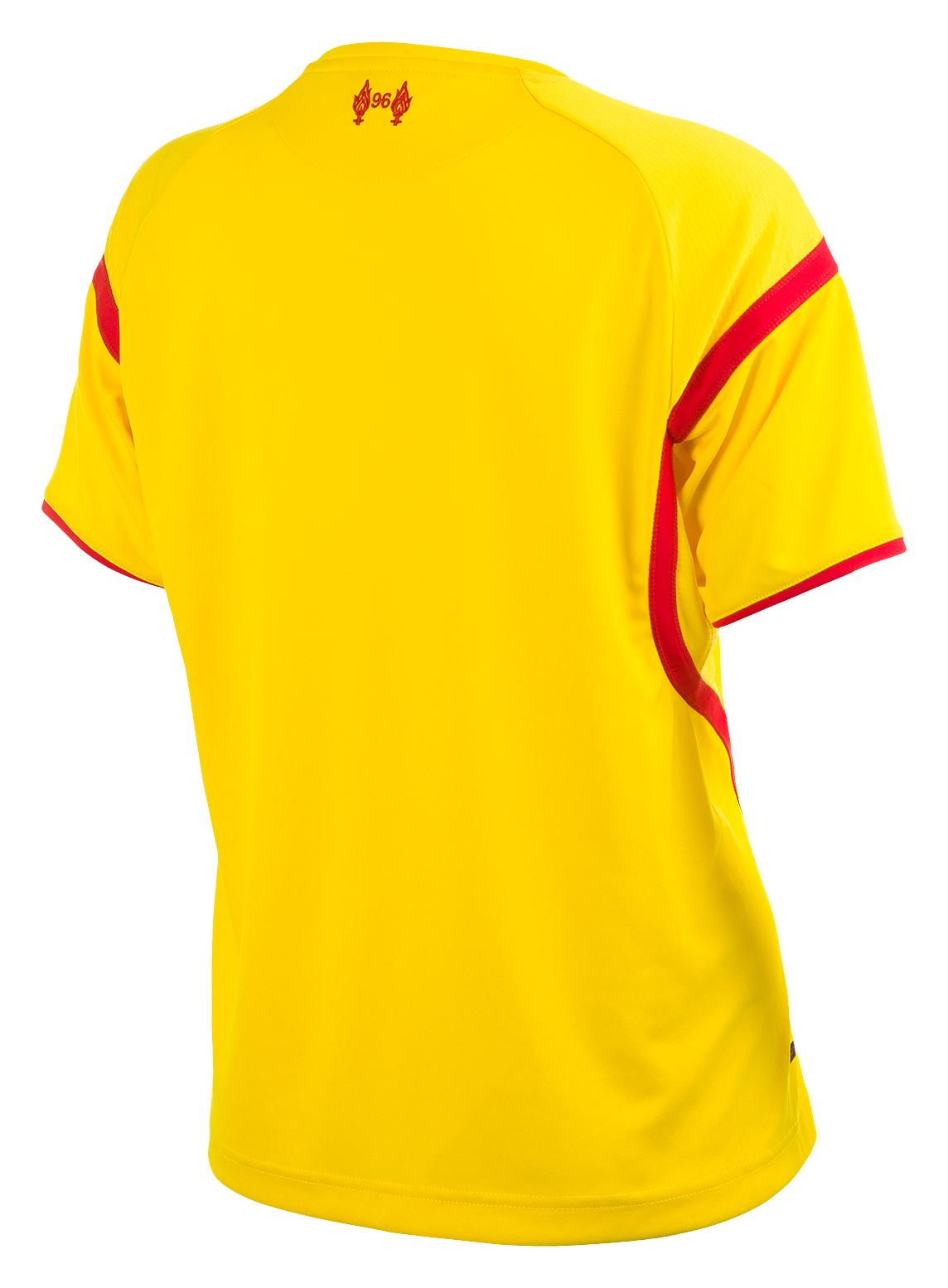 Liverpool Away Ladies Short Sleeve Jersey 2014/15, Cyber Yellow with High Risk Red image number 0