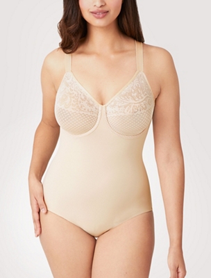 Visual Effects Bodysuit with Minimizer Bra