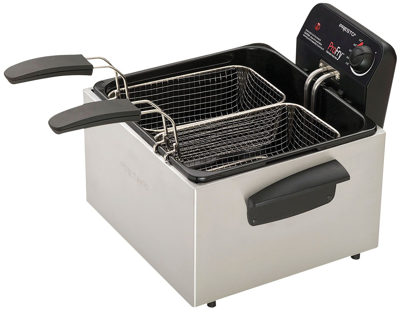 Fingerhut - Presto ProFry 12-Cup Dual-Basket Deep Fryer