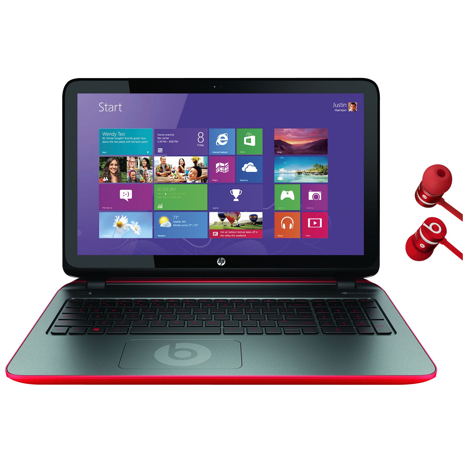 Nævne Vag investering Fingerhut - HP Beats Edition 15.6" Touch Laptop & urBeats Buds